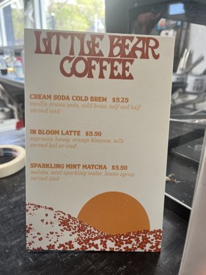Menu photo 6 Little Bear Coffee Albuquerque, NM