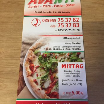 Pizzaservice Avanti - Pizza Near Me - Pulsnitz, SN
