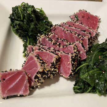 City Cafe - Seared tuna with Spinach - Seafood Near Me - Baton Rouge, Louisiana