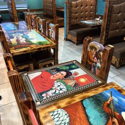 Pueblo Real Conneaut - Beautiful hand painted tables and chairs