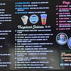 POP Boba - Menu