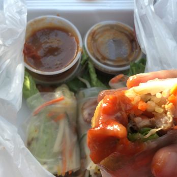 Yummie Pho - Chicken spring rolls and peanut sauce - Vietnamese Near Me - Kennewick, Washington Yummie Pho - Chicken spring rolls and peanut sauce - Vietnamese Near Me - Kennewick, Washington