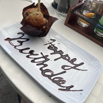 Mimosas - Birthday muffin - Breakfast & Brunch Near Me - Myrtle Beach, South Carolina