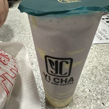 YI CHA - Tea and Coffee - 24 oz. Taro Creme Brulee - Coffee & Tea Near Me - Spring, Texas