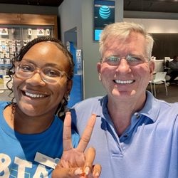 AT&T Store - Jami (Manager) and Me - She did an outstanding job getting my accounts merged and resetting my plan(s).