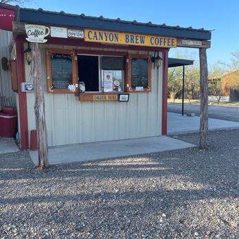Canyon Brew Coffee - the front of the building - Coffee & Tea Near Me - Terlingua, Texas Canyon Brew Coffee - the front of the building - Coffee & Tea Near Me - Terlingua, Texas