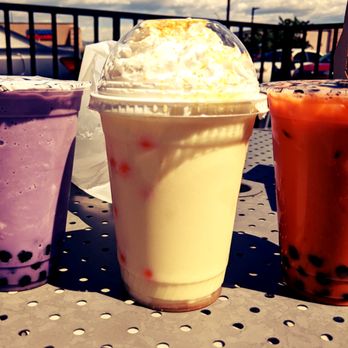 Kawaii Boba Cafe - Taro milk tea, orange & cream dream and thai tea ... Delicious - Bubble Tea Near Me - Albuquerque, New Mexico