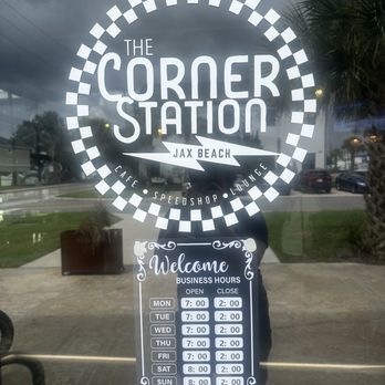 The Corner Station - Front door - Themed Cafes Near Me - Jacksonville Beach, Florida The Corner Station - Front door - Themed Cafes Near Me - Jacksonville Beach, Florida