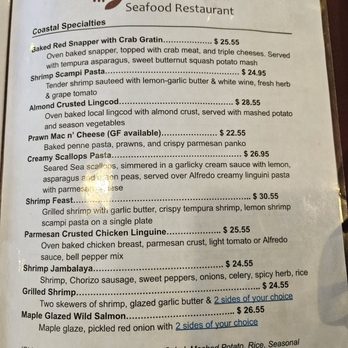 Aioli Seafood Restaurant - Menu - Seafood Near Me - Parksville, British Columbia