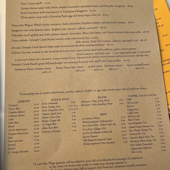Zuni Café - Menu - Italian Near Me - San Francisco, California Zuni Café - Menu - Italian Near Me - San Francisco, California