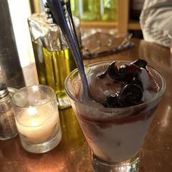 Amarena Cherry with sweet cream vanilla ice cream