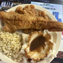 Fried fish and shrimp
