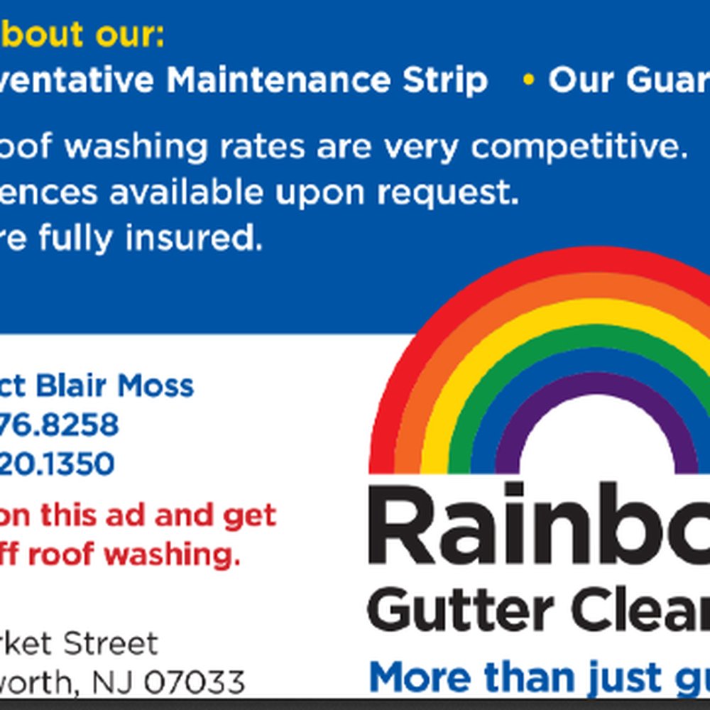 Rainbow Gutter Cleaning - Gutter Services Near Me - Kenilworth, New Jersey Rainbow Gutter Cleaning - Gutter Services Near Me - Kenilworth, New Jersey