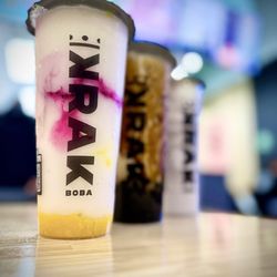 Krak Boba - Glendora - Dragon Slayer (Large) Brown Sugar Milk Tea (Large) Taro Twist (Large)