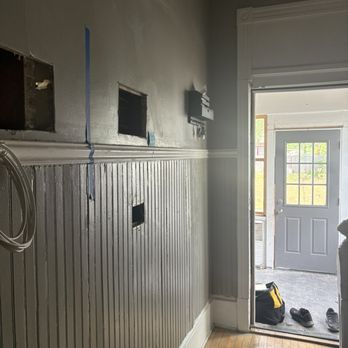 Dean's Home Services - Another example of holes in walls and ceiling. - Heating & Air Conditioning/HVAC Near Me - Maple Grove, Minnesota Dean's Home Services - Another example of holes in walls and ceiling. - Heating & Air Conditioning/HVAC Near Me - Maple Grove, Minnesota