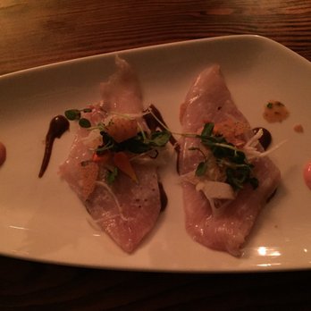 3rd Cousin - Hamachi crudo, at least 6,7 ingredients come together in the mouth, very yummy - New American Near Me - San Francisco, California