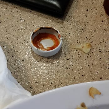 Chino Cafe - The black... whatever on the ketchup cap - Cafes Near Me - Chino, California