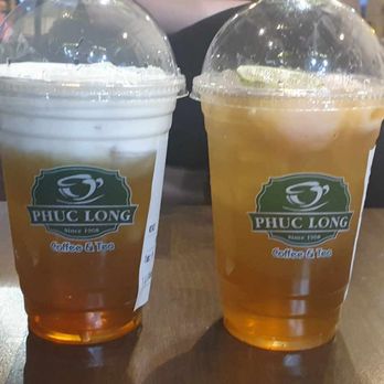 Phuc Long - Cloudy Lotus (left), Lychee Lotus (right) - Coffee & Tea Near Me - San Jose, California Phuc Long - Cloudy Lotus (left), Lychee Lotus (right) - Coffee & Tea Near Me - San Jose, California