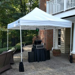 Shoemaker Jukebox Rentals - Jukebox with karaoke and Tent for Backyard Pool Party.