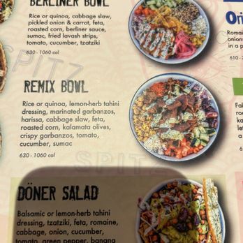 Spitz - Billings - Menu - Mediterranean Near Me - Billings, Montana