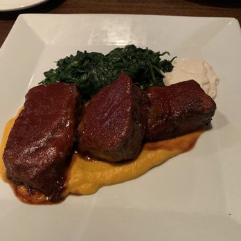 Flavor On Main - Cherry cola braised short ribs w spinach etc. - New American Near Me - Culpeper, Virginia Flavor On Main - Cherry cola braised short ribs w spinach etc. - New American Near Me - Culpeper, Virginia