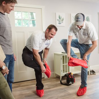 Randy's Electric & Plumbing - Our red-carpet service in action - boot covers! - Electricians Near Me - Maple Grove, Minnesota Randy's Electric & Plumbing - Our red-carpet service in action - boot covers! - Electricians Near Me - Maple Grove, Minnesota