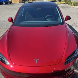 My red Tesla looking so sharp! Thanks Jorge!
