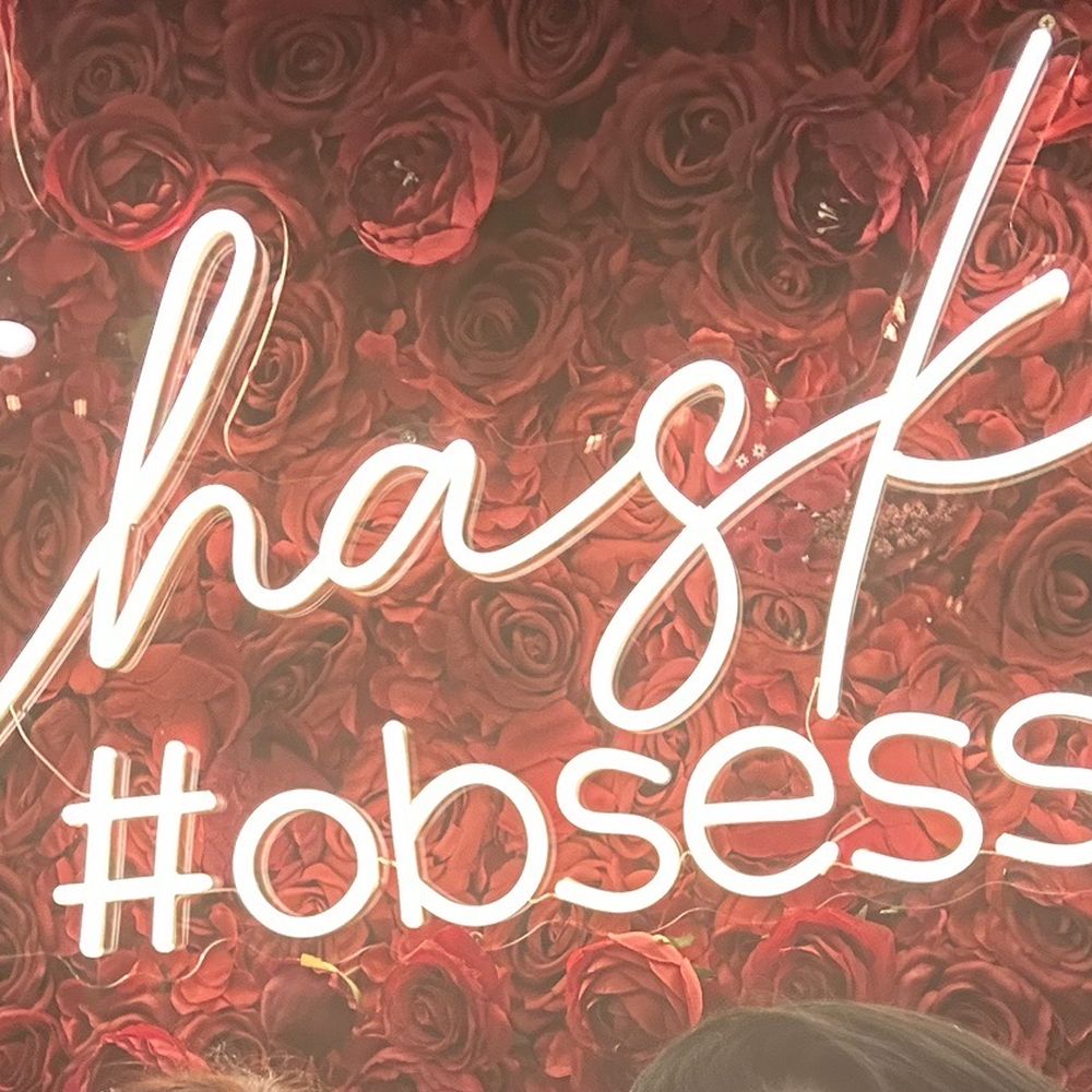 Chaska Indian Restaurant - Neon sign- Hashtag obsessed. Not kidding! - Indian Near Me - Las Vegas, Nevada