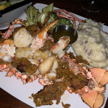 Mariner Grille - a plate of seafood and mashed potatoes - Seafood Near Me - Narragansett, Rhode Island Mariner Grille - a plate of seafood and mashed potatoes - Seafood Near Me - Narragansett, Rhode Island