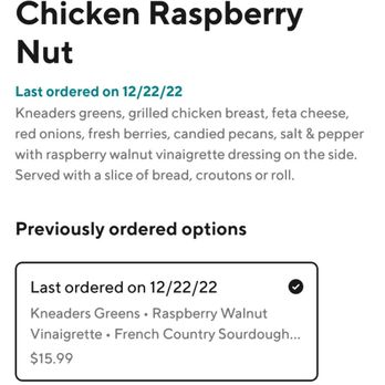 Kneaders Bakery & Cafe - The description of the salad. - Cafes Near Me - Thornton, Colorado
