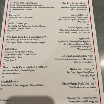 Barn8 - Limited menu but deliciously farm to table - New American Near Me - Goshen, Kentucky