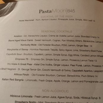 Pasta Moon - Cocktails - Italian Near Me - Half Moon Bay, California Pasta Moon - Cocktails - Italian Near Me - Half Moon Bay, California