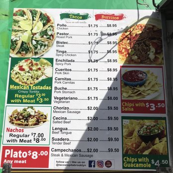 Tacos Lupita - Current taco menu - Food Trucks Near Me - Brooklyn, New York Tacos Lupita - Current taco menu - Food Trucks Near Me - Brooklyn, New York