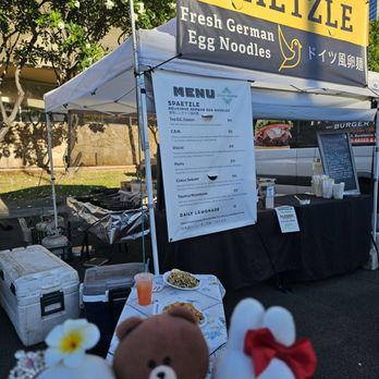 Spaetzle - Outside... at the Honolulu Farmers' Market - German Near Me - Honolulu, Hawaii Spaetzle - Outside... at the Honolulu Farmers' Market - German Near Me - Honolulu, Hawaii
