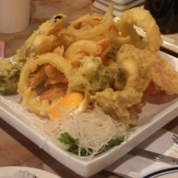 Kabuki - Vegetable Tempura.  Nicely displayed.  I will say, average in taste. - Sushi Bars Near Me - Canton, Michigan