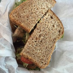 The Turn Around Juice Bar - Chicken breast sandwich on Ezekiel bread!!!