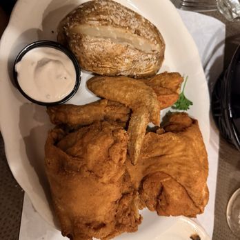 Diamond Jim's Steakhouse - Fried chicken dinner. Not able to swap out with only white meat. - Steakhouses Near Me - Hales Corners, Wisconsin