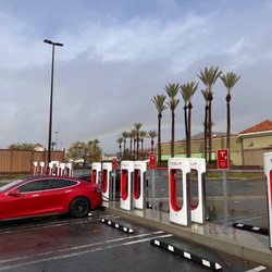 Outlets At Lake Elsinore - Tesla superchargers in far corner