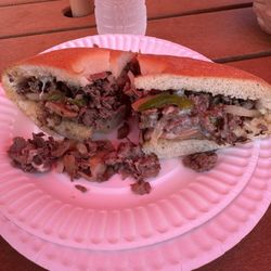 The Original Steaks - Cheesesteak with Cheese Steak Works