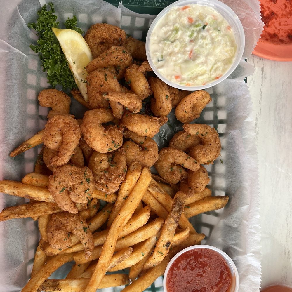 Squid Lips - Fried Shrimp Basket - Seafood Near Me - Cocoa Beach, Florida