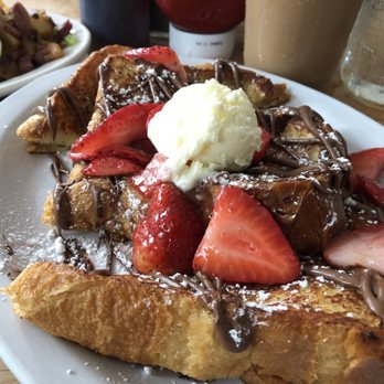 Milkweed - Nutella and strawberry French toast - New American Near Me - Boston, Massachusetts Milkweed - Nutella and strawberry French toast - New American Near Me - Boston, Massachusetts