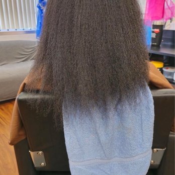 The Griyn Thumb Salon - Before... damage courtesy of Black Girl Curls. - Hair Salons Near Me - Decatur, Georgia