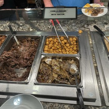 Shady Maple Smorgasbord - Liver and onions - Do-It-Yourself Food Near Me - East Earl, Pennsylvania