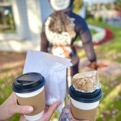 Essex Coffee & Tea Company - Pumpkin Spice Latte, Pumpkin Spice Rooibos Tea, Vegan Gluten Free Nut Free Pumpkin Spice Coffee Cake, Pumpkin Walnut Bread