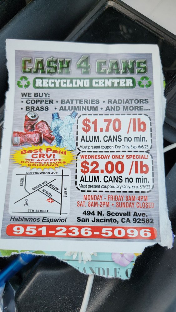CASH 4 CANS RECYCLING CENTER - Updated July 2025 - 36 Reviews - 494 N ...