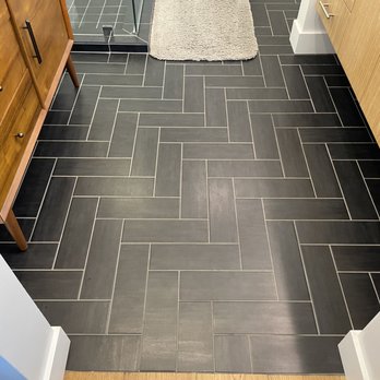 Tile Craft - a view of a bathroom floor - General Contractors Near Me - Los Angeles, California