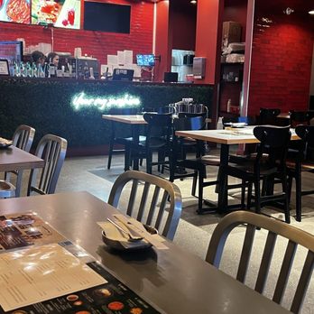Soyo Southern Highlands - Main dining area and counter (side note: grammatical error ) - Korean Near Me - Enterprise, Nevada
