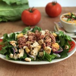 Spectacular Tubers - Grilled Chicken Salad & Baked Potato Cheese Soup