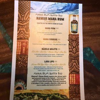 Haleiwa Distilling - Menu - Distilleries Near Me - Waialua, Hawaii