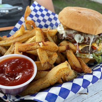 Jimmy's Big Burger - a basket of fries and ketchup - Food Trucks Near Me - Austin, Texas Jimmy's Big Burger - a basket of fries and ketchup - Food Trucks Near Me - Austin, Texas
